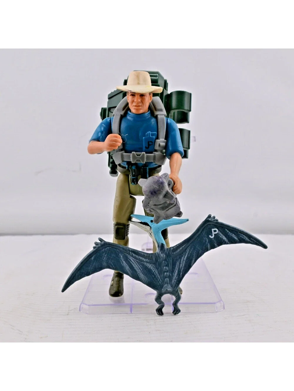 Jurassic Park 1993 Series 1 Alan Grant Net Launcher Kenner Vintage Incomplete